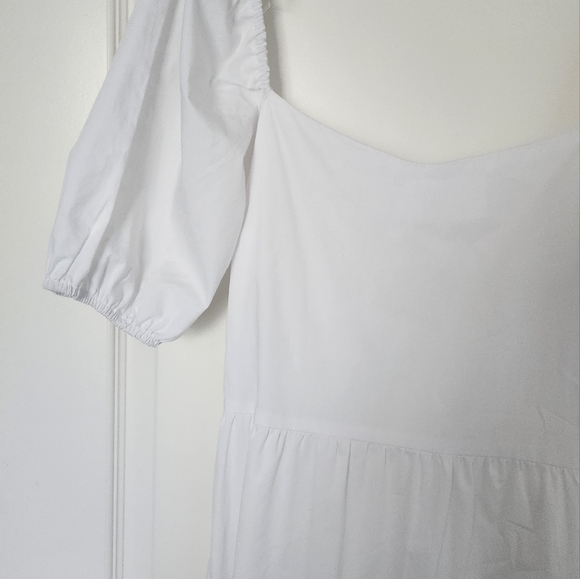 Honey Maxi Dress white sleeve L size - Picture 2 of 6
